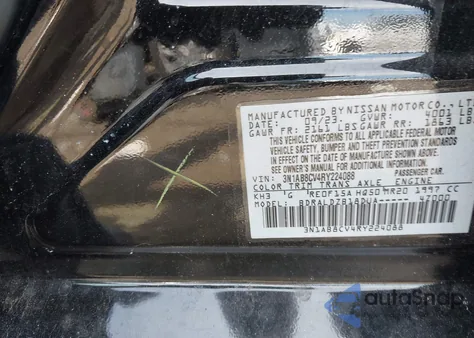 2024 Nissan Sentra Sv Xtronic Cvt from USA, damaged, VIN 3N1AB8CV4RY224088